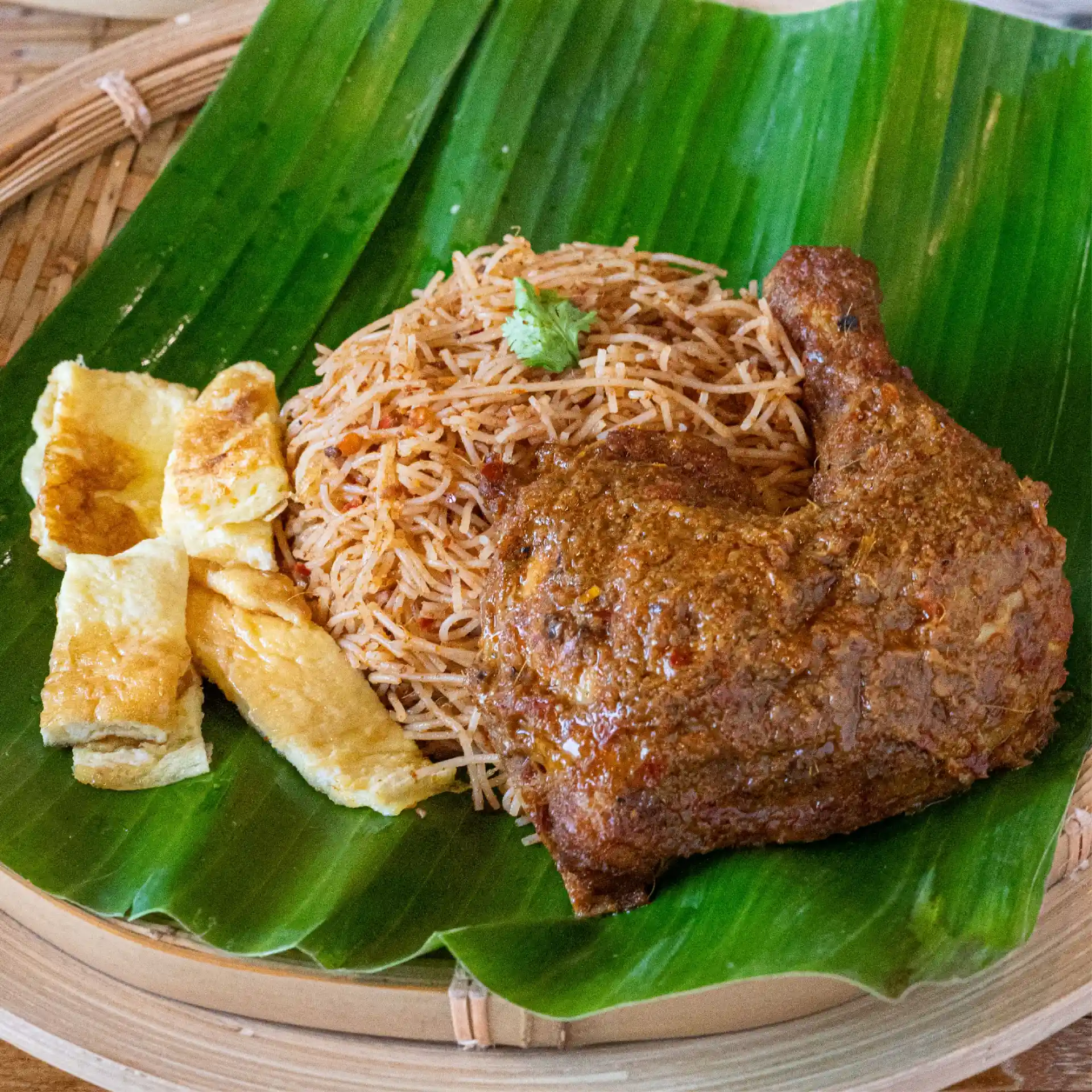 Mee Siam Ayam Rendang at Nasi Lemak Bamboo
